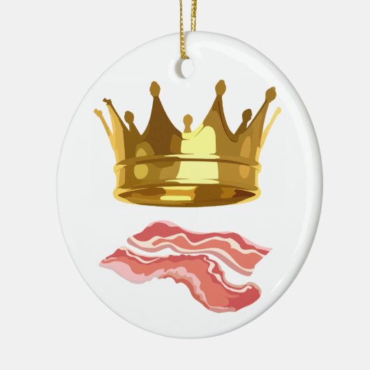King Bacon Keramisch Ornament (Links)