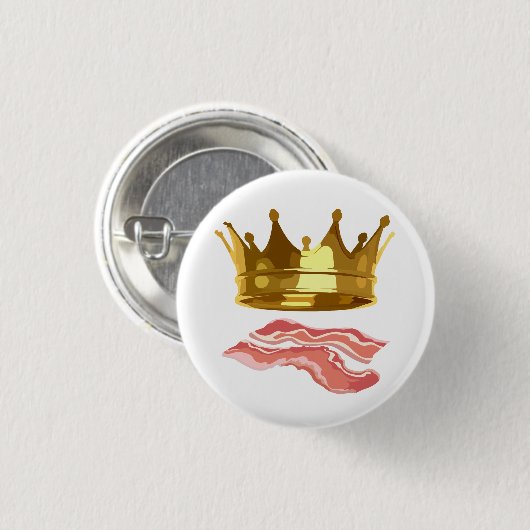King Bacon Ronde Button 3,2 Cm (Voorkant /achterkant)