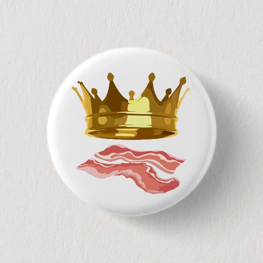 King Bacon Ronde Button 3,2 Cm (Voorkant)