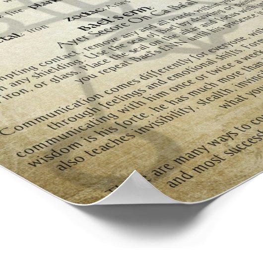 King Bael Goetia Poster (Hoek)