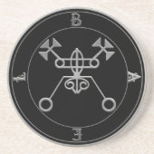 King Bael Goetia Seal Sandstone Altar Tile Zandsteen Onderzetter (Voorkant)