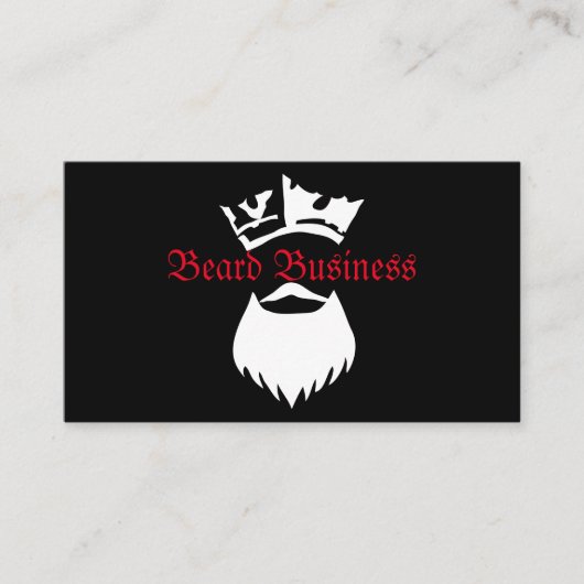 King Beard Beard Business Visitekaartje (Voorkant)