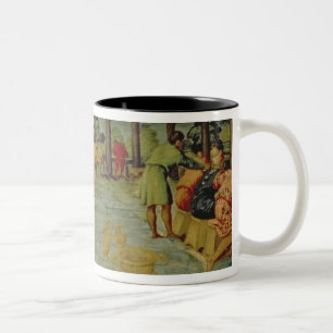 King Belshazzar's Banquet, c.1543/44 Tweekleurige Koffiemok