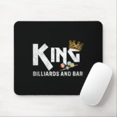 King Biljart en R  poolspeler Funny Bil Muismat (Met muis)