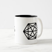 King (+) / Black 325 ml Two-Tone Mok (Voorkant rechts)