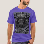 King black Lyon style with class T-shirt (Voorkant)
