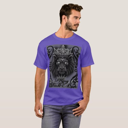 King black Lyon style with class T-shirt (Voorkant volledig)