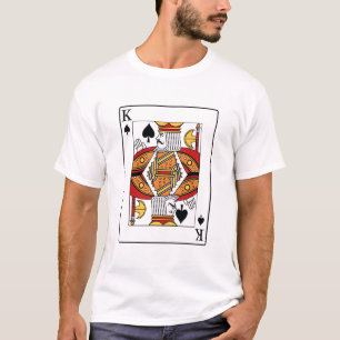 King Blackjack Cards Poker 21 Q best quality T-shirt