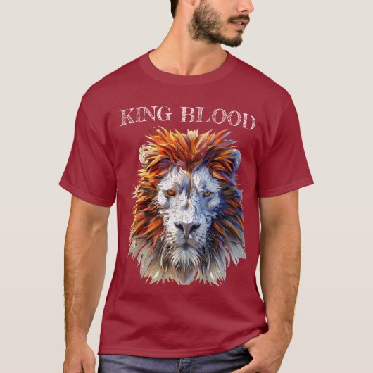 King Blood, het T-shirt van de Royal Lion (Voorkant)