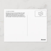 King Boletus Mushroom, Unalaska Island Briefkaart (Achterkant)