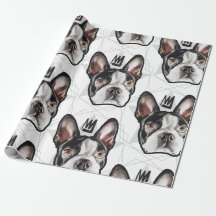 King Boston Terrier Pattern