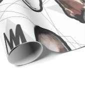 King Boston Terrier Pattern Cadeaupapier (Rol Hoek)