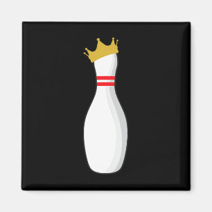 King Bowling Pin Grappige Grafische Strikes En Kal Magneet