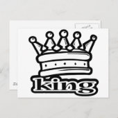 King Briefkaart (Voorkant / Achterkant)