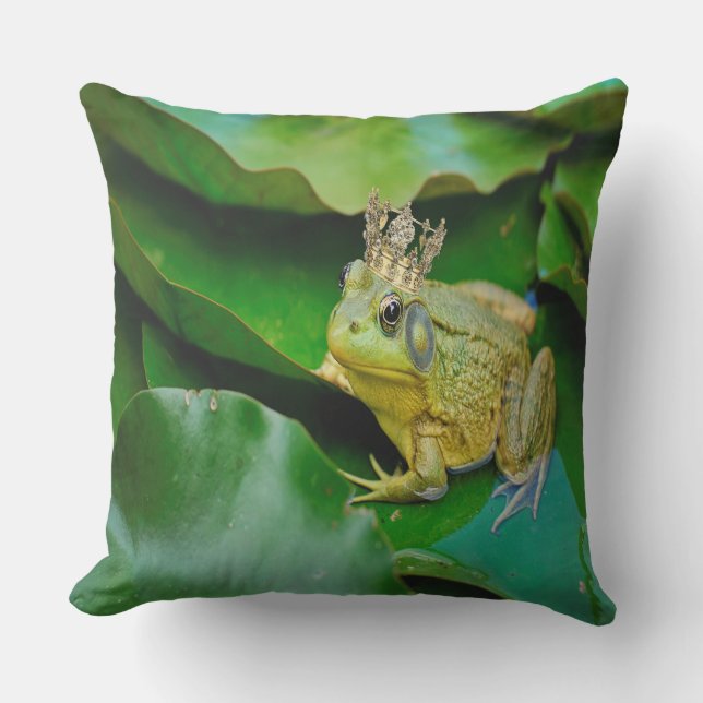 King Bullfrong Buitenkussen (Voorkant)