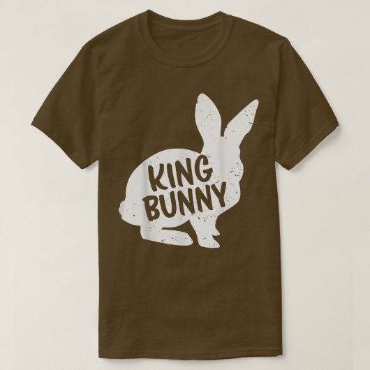 King Bunny Matching Couple Group Funny Family East T-shirt (Design voorkant)