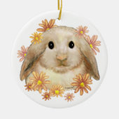 King Bunny Rabbit Keramisch Ornament (Voorkant)