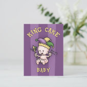 King Cake Baby Briefkaart (Staand voorkant)