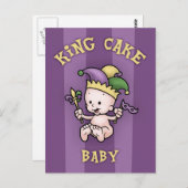 King Cake Baby Briefkaart (Voorkant / Achterkant)