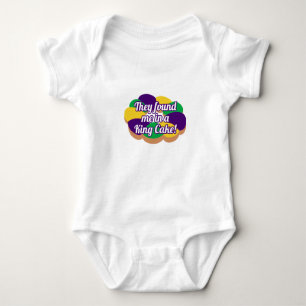 King Cake Baby Romper