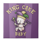 King Cake Baby Tegeltje (Voorkant)