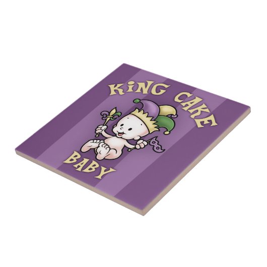 King Cake Baby Tegeltje (Zijkant)
