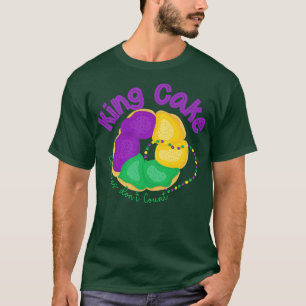 King Cake calorieën tellen niet Mardi Gras Meme Fu T-shirt