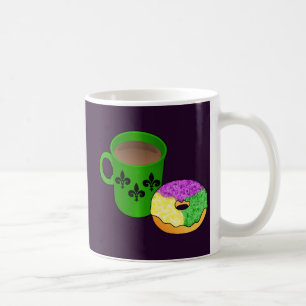 King Cake Donut en koffie Koffiemok