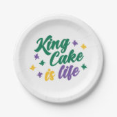 King Cake is het leven Papieren Bordje (Voorkant)