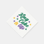 King Cake is het leven Servet (Hoek)