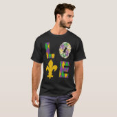 King Cake Love Mardi Gras Parade Shenanigans Carni T-shirt (Voorkant volledig)