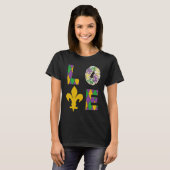 King Cake Love Mardi Gras Parade Shenanigans Carni T-shirt (Voorkant volledig)