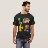 King Cake Love Mardi Gras Parade Shenanigans Carni T-shirt (Voorkant volledig)
