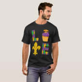 King Cake Love Mardi Gras Parade Shenanigans Carni T-shirt (Voorkant volledig)