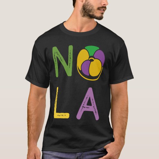 King Cake Mardi Gras New Orleans Parade Shenanigan T-shirt (Voorkant)