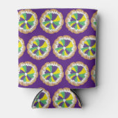 King Cake New Orleans NOLA Mardi Gras Carnaval Blikjeskoeler (Voorkant)