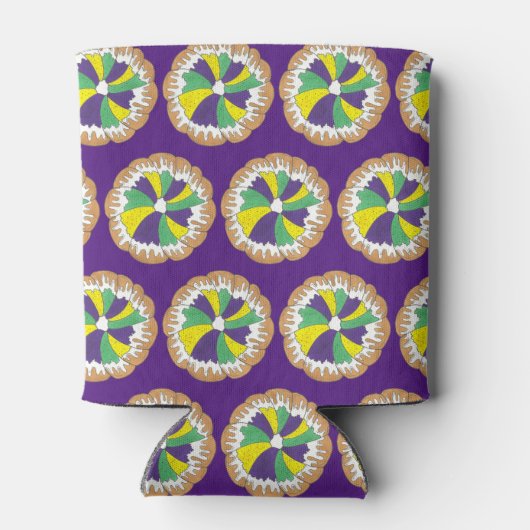 King Cake New Orleans NOLA Mardi Gras Carnaval Blikjeskoeler (Achterkant)