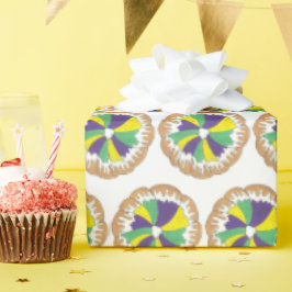 King Cake New Orleans NOLA Mardi Gras Carnaval Cadeaupapier