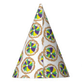 King Cake New Orleans NOLA Mardi Gras Carnaval Feesthoedjes (Achterkant)