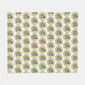 King Cake New Orleans NOLA Mardi Gras Carnaval Fleece Deken (Voorkant (Horizontaal))