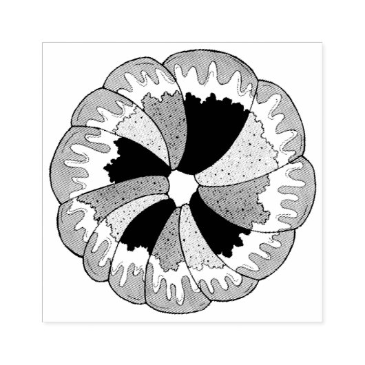 King Cake New Orleans NOLA Mardi Gras Carnaval Rubberstempel (Afrduk)