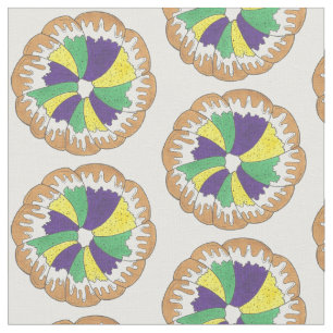 King Cake New Orleans NOLA Mardi Gras Carnaval Stof