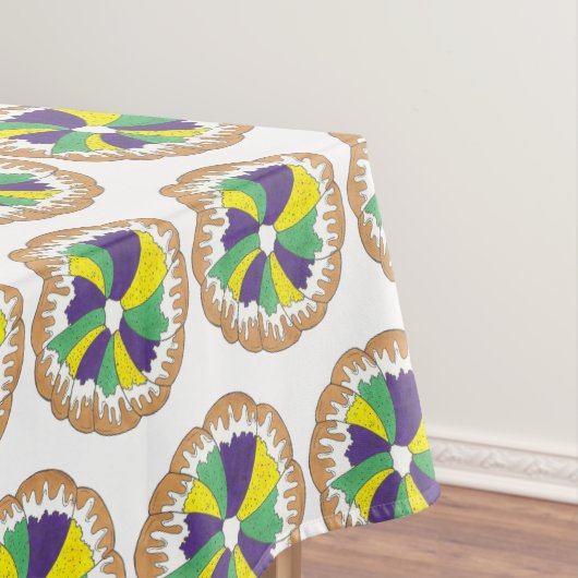 King Cake New Orleans NOLA Mardi Gras Carnaval Tafelkleed (Voorbeeld)