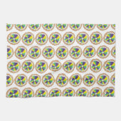 King Cake New Orleans NOLA Mardi Gras Carnaval Theedoek (Horizontaal)