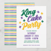 King Cake Party Kaart (Voorkant / Achterkant)