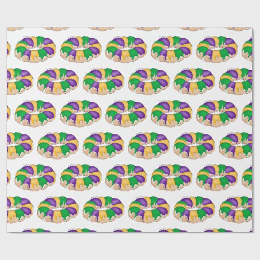 King Cake Wrapping Paper Cadeaupapier (Vlak)