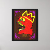 King Calavera Skull-kunst Canvas Afdruk (Voorkant)