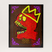 King Calavera Skull-kunst Legpuzzel (Verticaal)