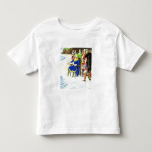 King Canute (c.995-1035) van 'Peeps in the Past' Kinder Shirts