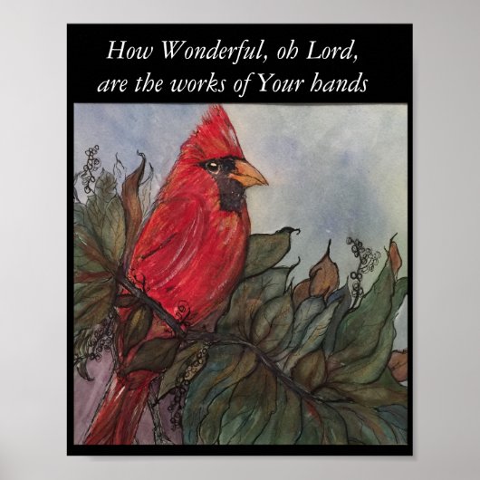 King Cardinal 8x10 poster (Voorkant)